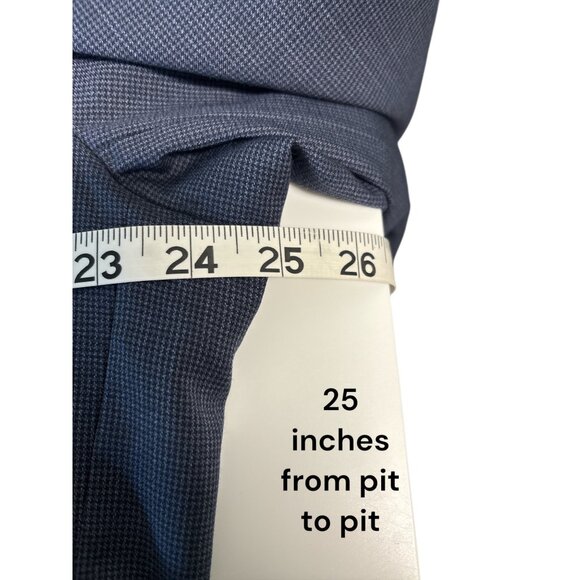 Hugo Boss Mens Navy Two-Button Blazer Jacket 46R Slim Fit Wool Blend Classic Sty - Picture 10 of 15